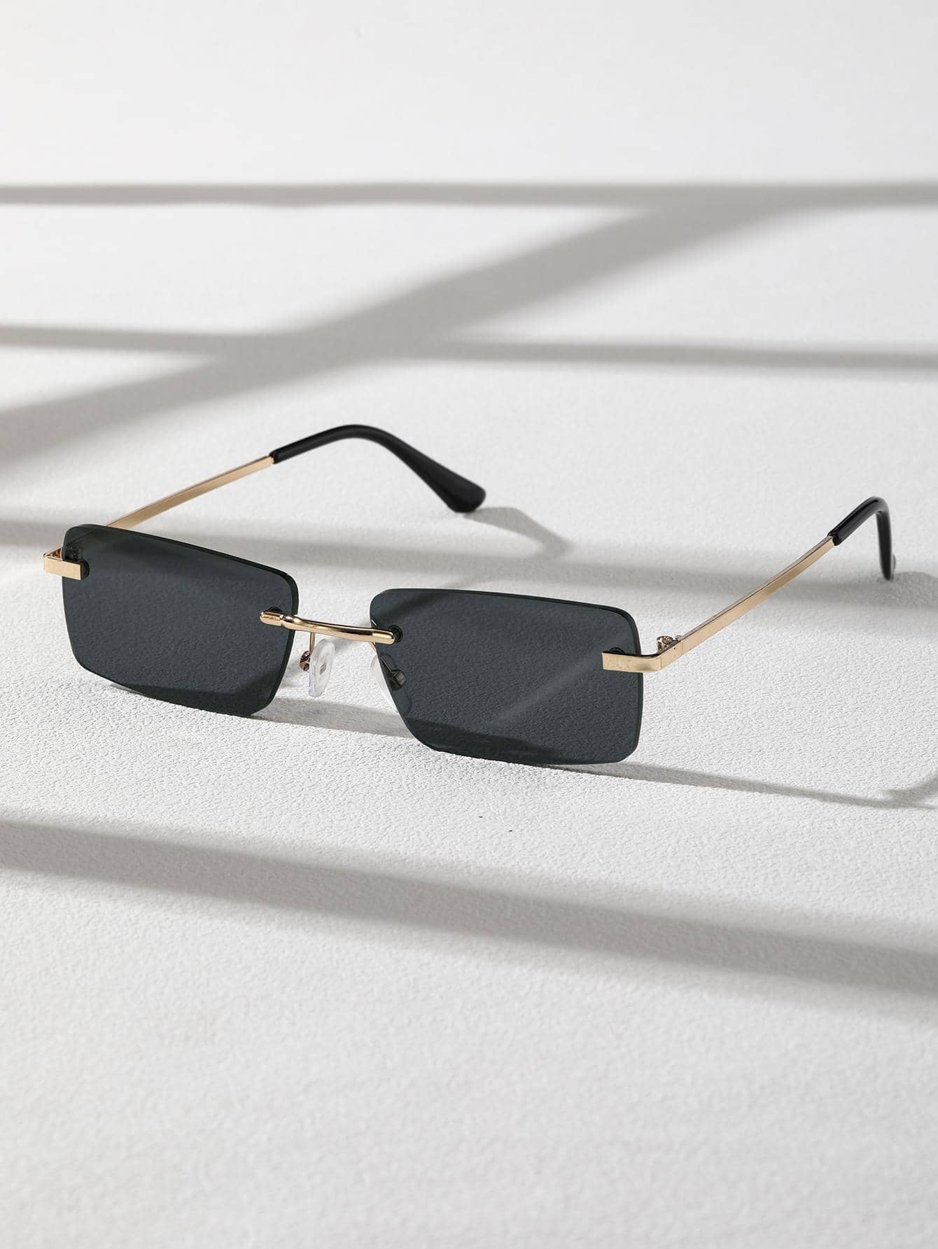 Old Money Two-Tone Rimless Glasses