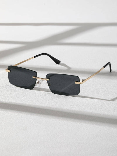 Old Money Two-Tone Rimless Glasses