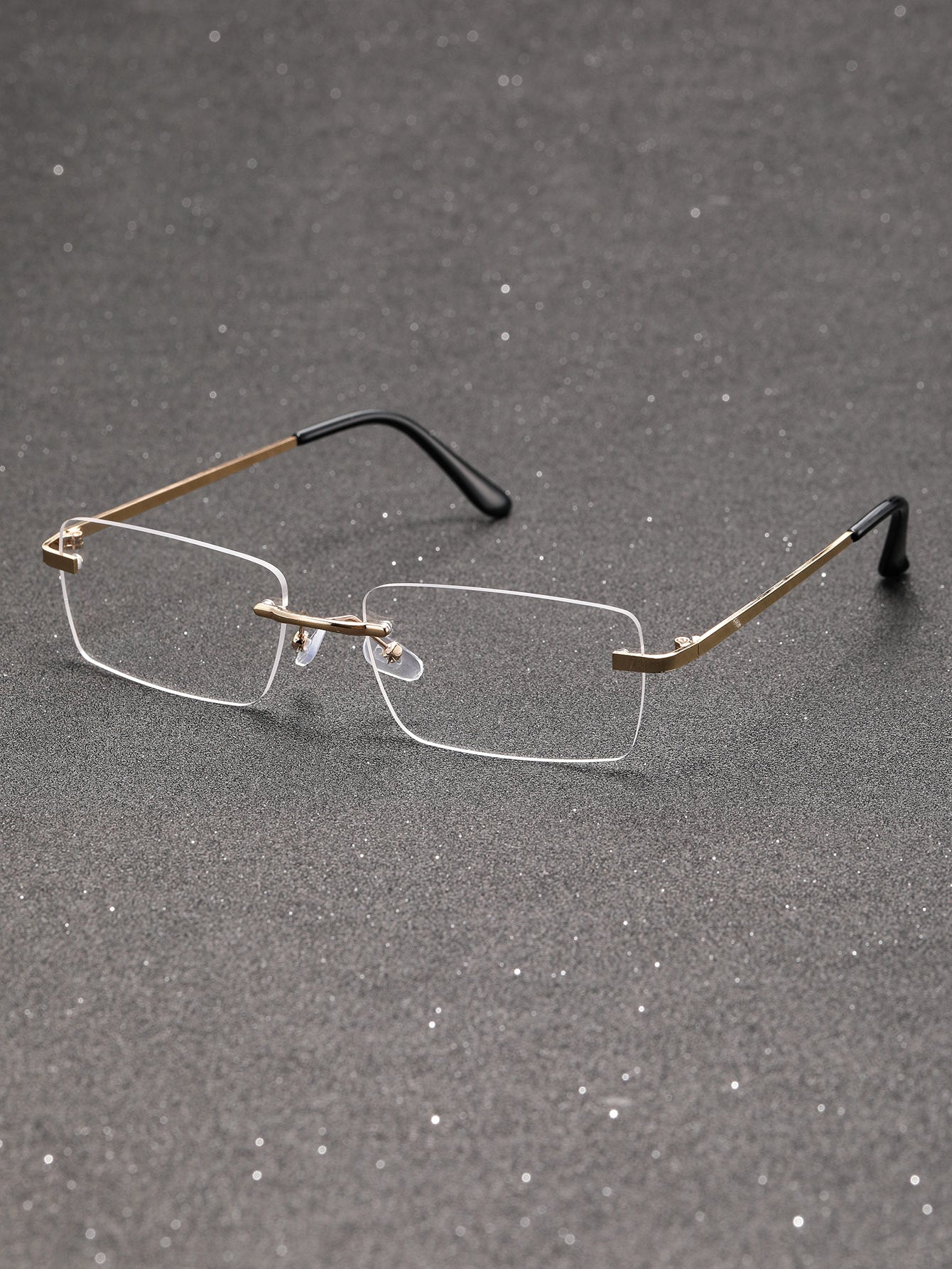 Old Money Two-Tone Rimless Glasses