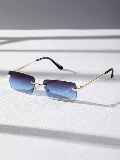 Old Money Two-Tone Rimless Glasses
