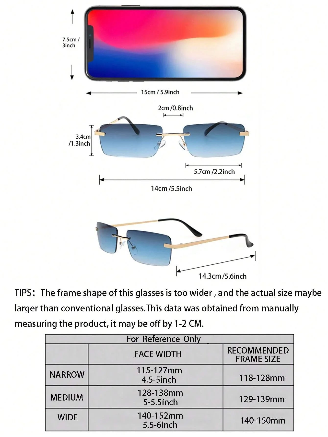 Old Money Two-Tone Rimless Glasses