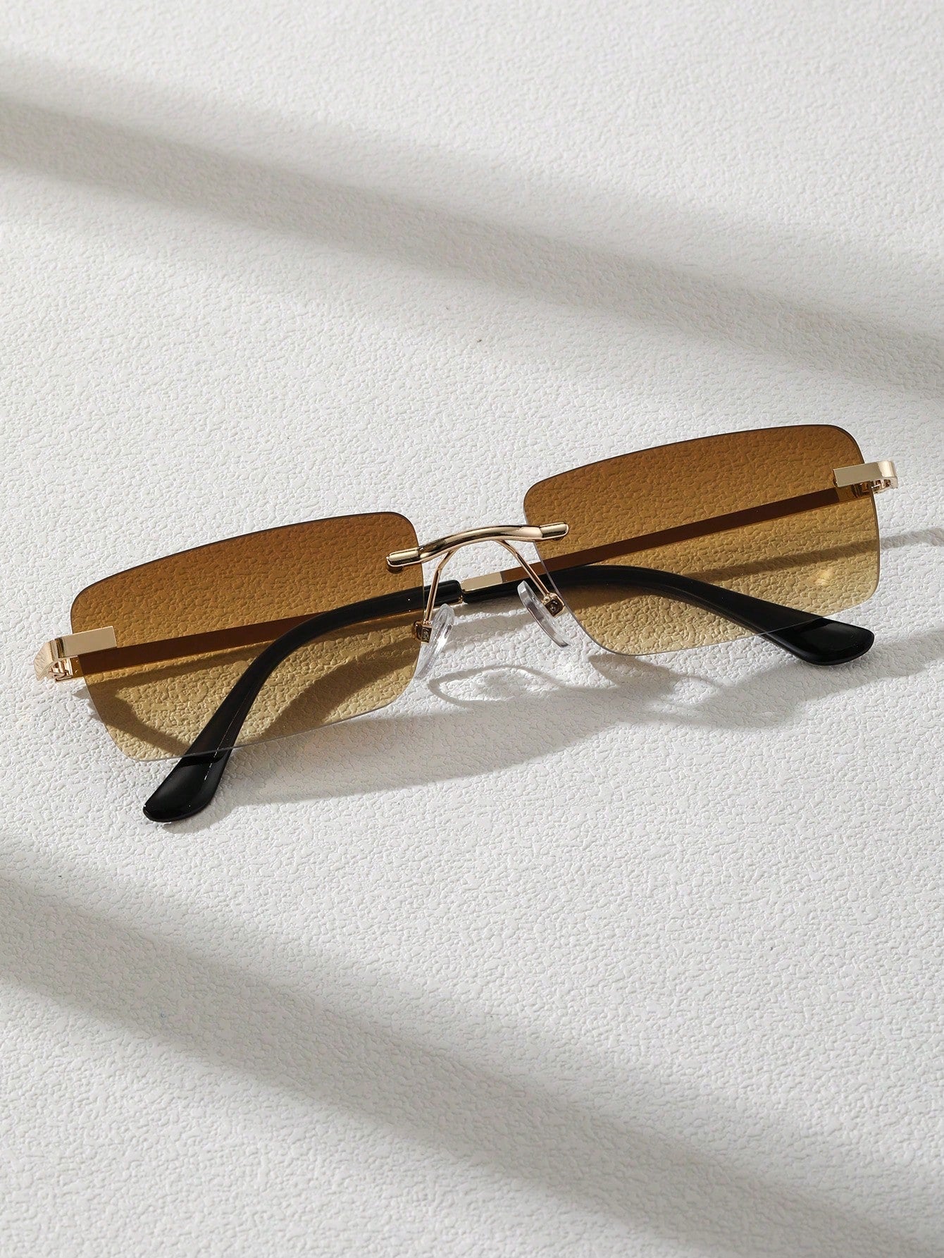 Old Money Two-Tone Rimless Glasses