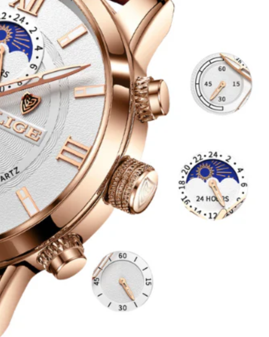 Lugano Elegant Waterproof Watch