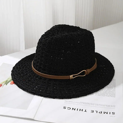RAYA BELLE CLASSIC WOVEN FEDORA
