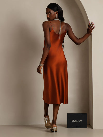 Spaghetti Strap Long Silk Nightdress/Dress