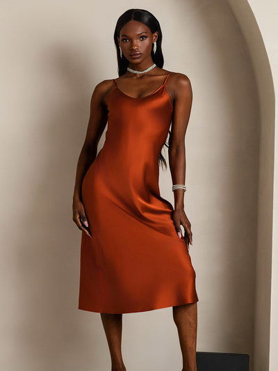 Spaghetti Strap Long Silk Nightdress/Dress
