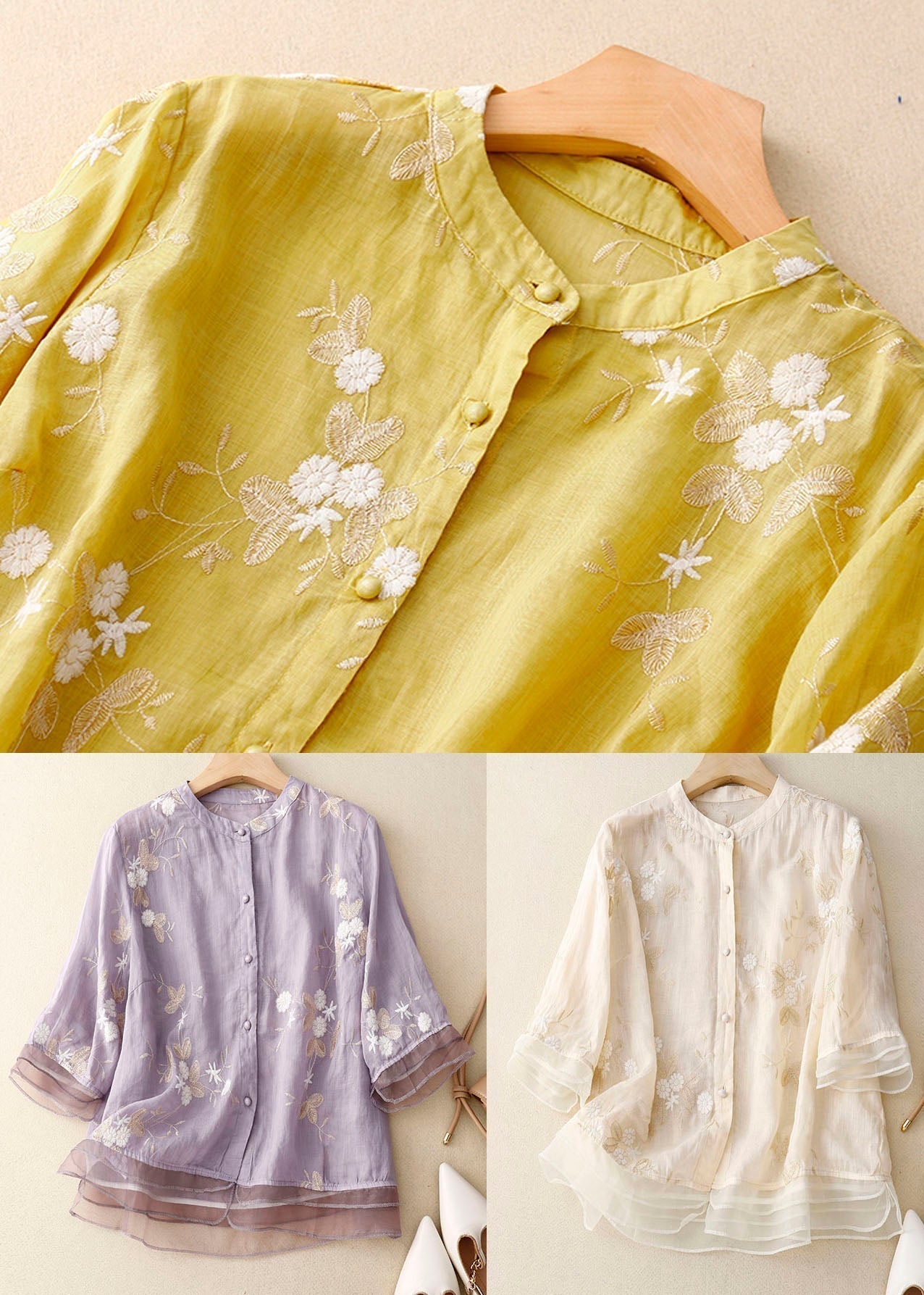 Eloise™ | Elegant Embroidered Top for a Timeless Look