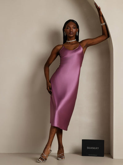 Spaghetti Strap Long Silk Nightdress/Dress