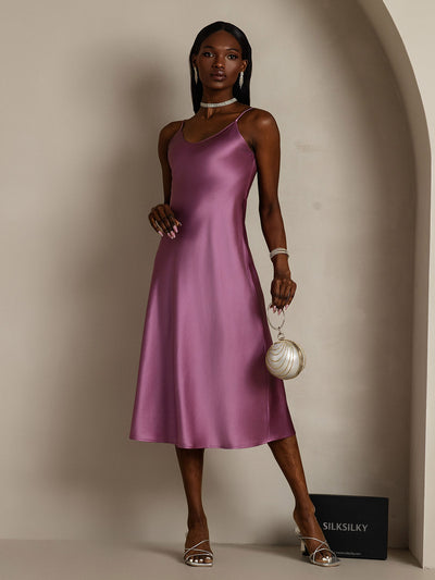Spaghetti Strap Long Silk Nightdress/Dress