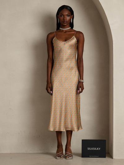 Spaghetti Strap Long Silk Nightdress/Dress
