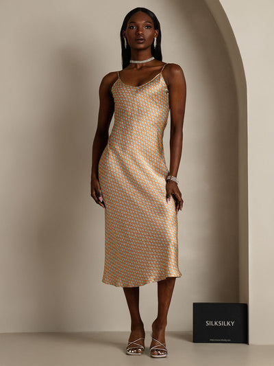 Spaghetti Strap Long Silk Nightdress/Dress