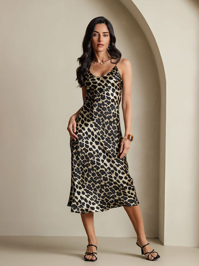 Spaghetti Strap Long Silk Nightdress/Dress