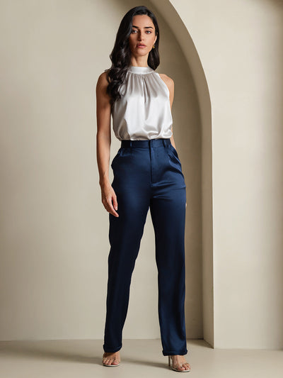 19Momme Silk Relaxed Sleeveless Halter Top