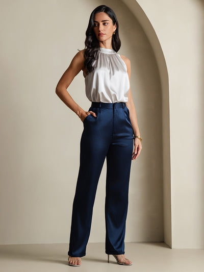 19Momme Silk Relaxed Sleeveless Halter Top