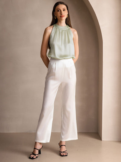 19Momme Silk Relaxed Sleeveless Halter Top