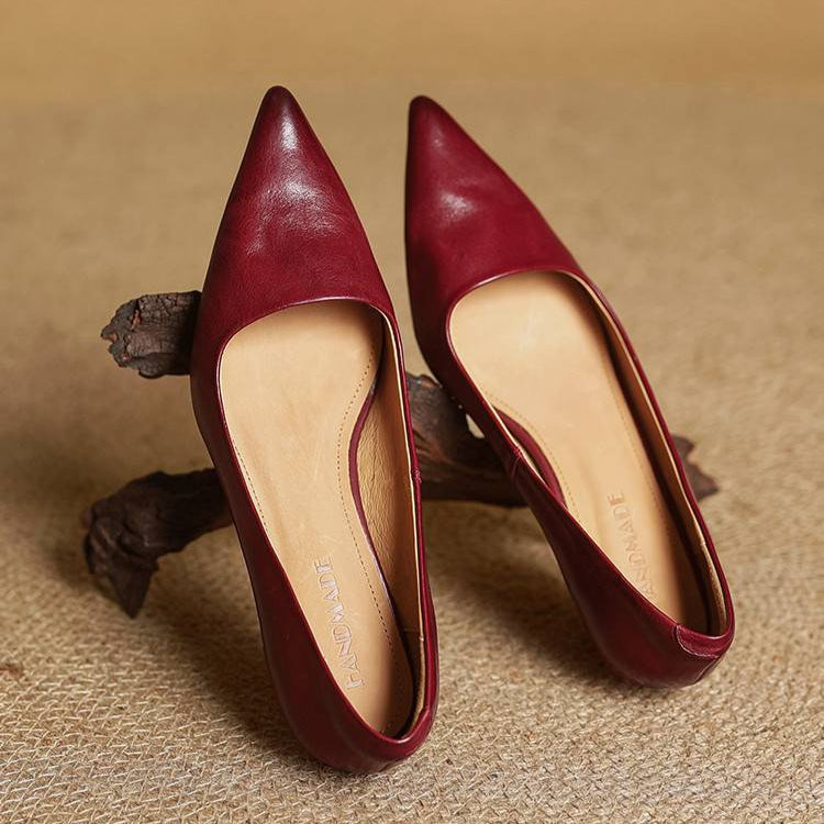 Anok Leather Heels