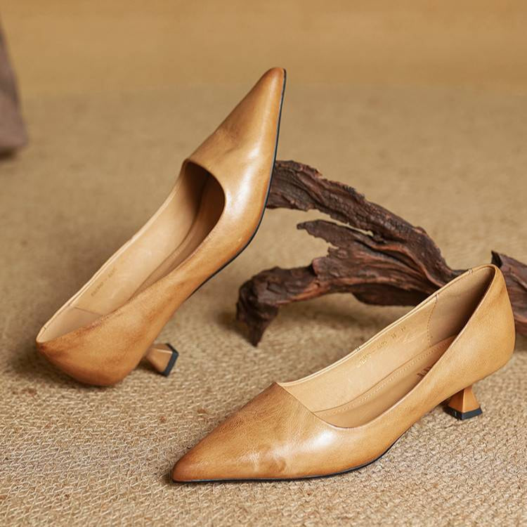 Anok Leather Heels