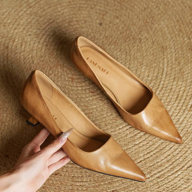 Anok Leather Heels