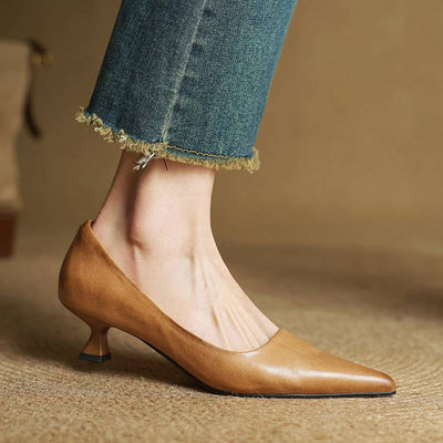 Anok Leather Heels