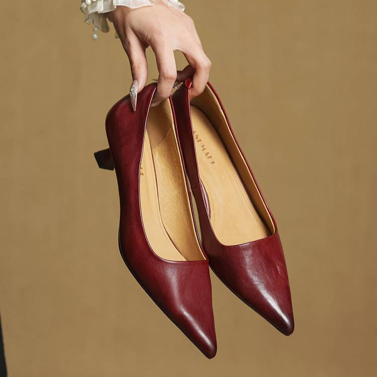 Anok Leather Heels
