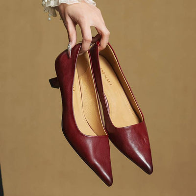 Anok Leather Heels