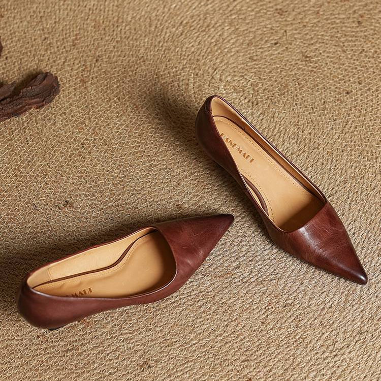 Anok Leather Heels