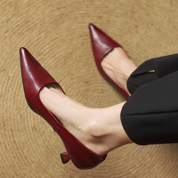 Anok Leather Heels
