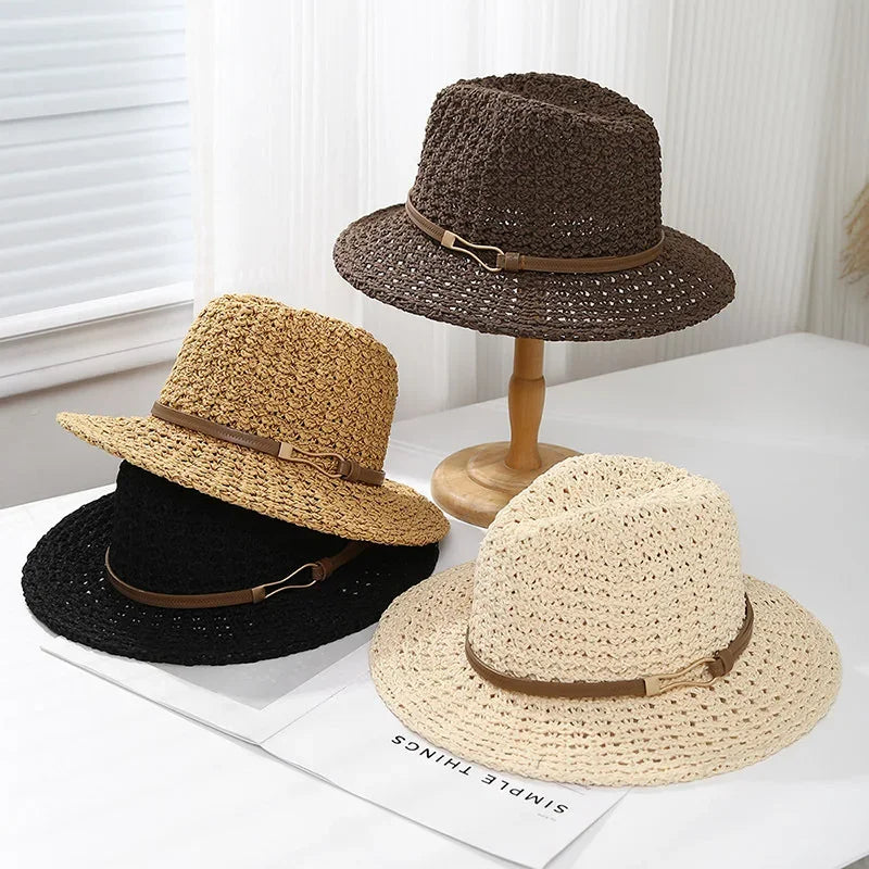 RAYA BELLE CLASSIC WOVEN FEDORA