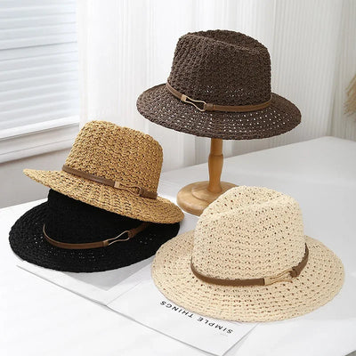 RAYA BELLE CLASSIC WOVEN FEDORA