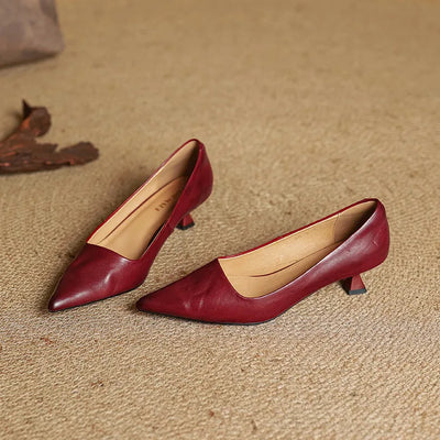 Anok Leather Heels