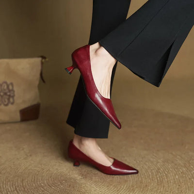 Anok Leather Heels