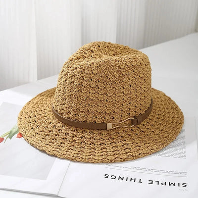 RAYA BELLE CLASSIC WOVEN FEDORA
