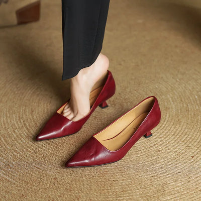 Anok Leather Heels