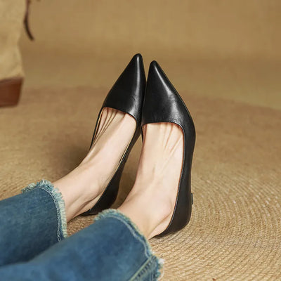 Anok Leather Heels