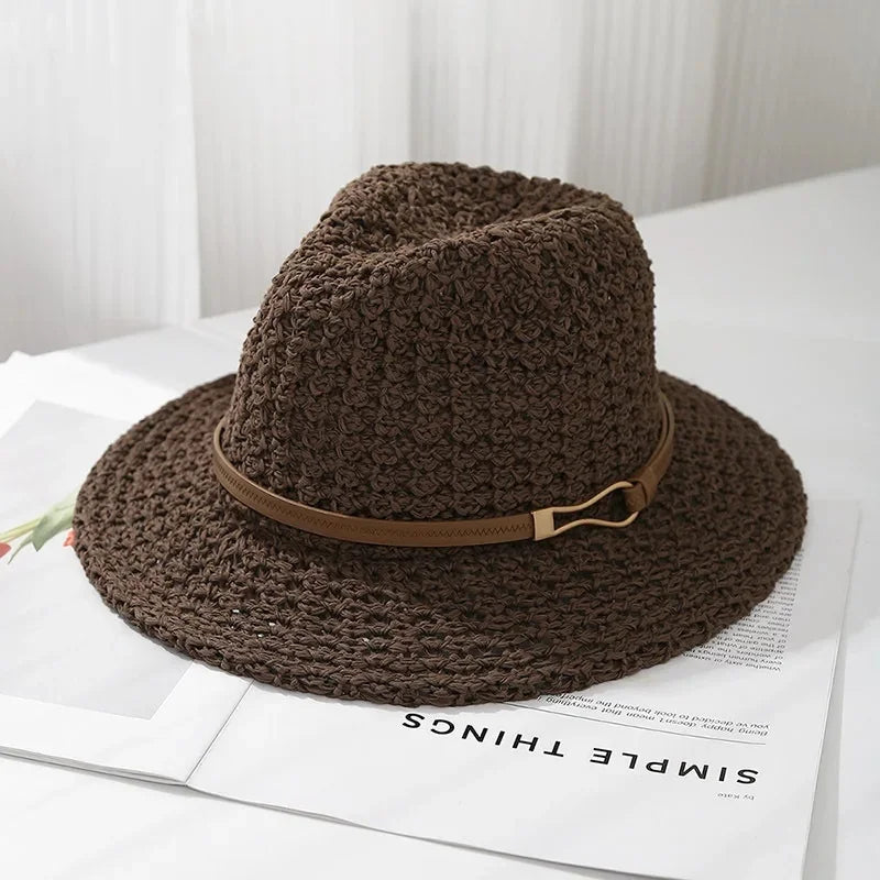 RAYA BELLE CLASSIC WOVEN FEDORA