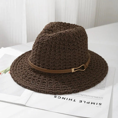RAYA BELLE CLASSIC WOVEN FEDORA