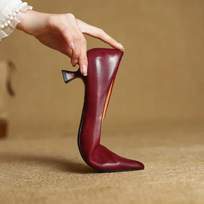 Anok Leather Heels