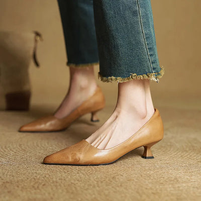 Anok Leather Heels
