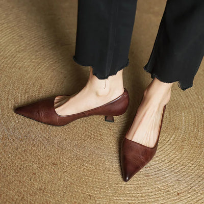 Anok Leather Heels
