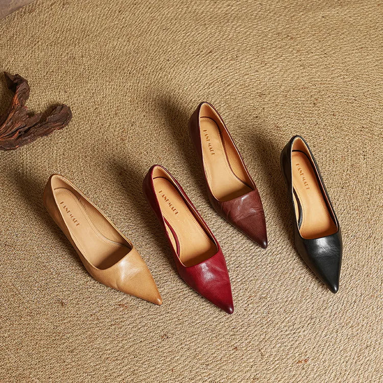 Anok Leather Heels