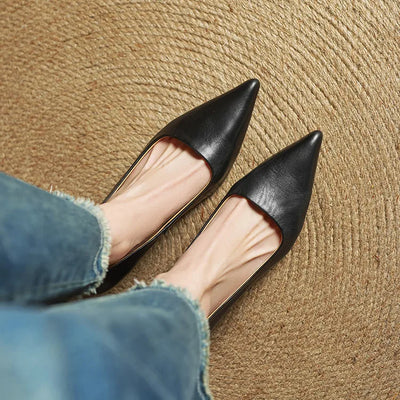 Anok Leather Heels