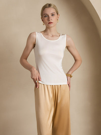 Silk Knitted Lounge Tank Top