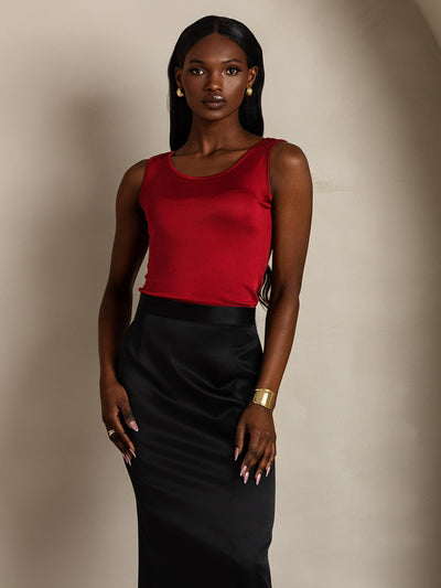 Silk Knitted Lounge Tank Top