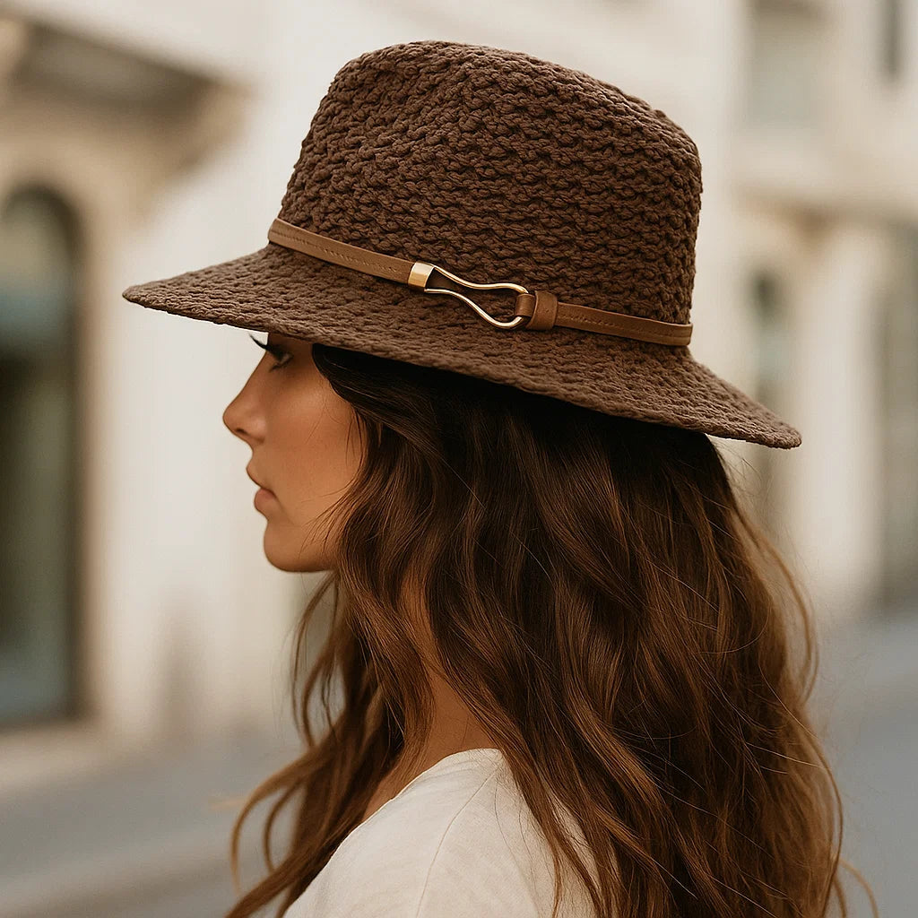 RAYA BELLE CLASSIC WOVEN FEDORA