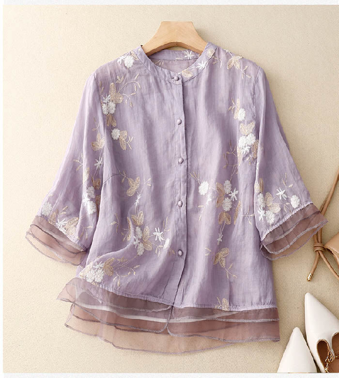 Eloise™ | Elegant Embroidered Top for a Timeless Look